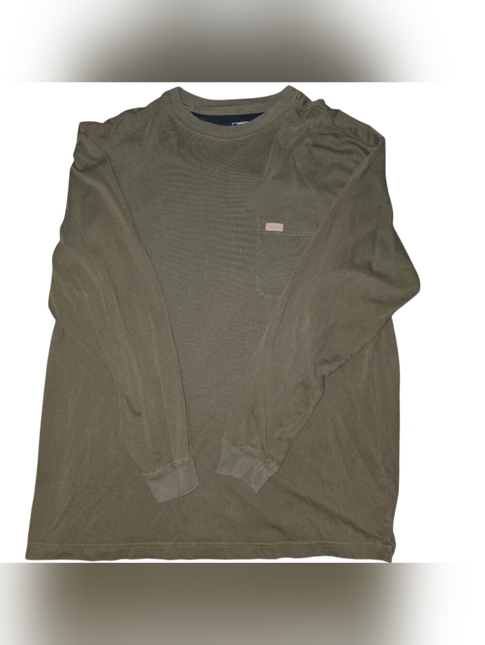 Pendleton DESCHUTES POCKET TEE Long Sleeve T-Shirt Men's XLT Olive Knit  Crew